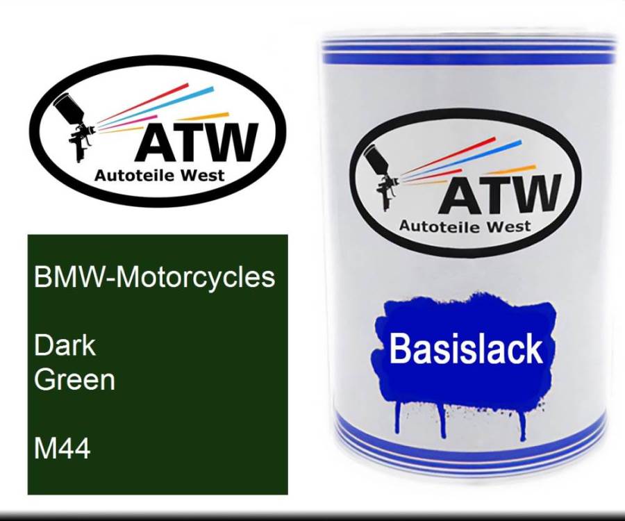 BMW-Motorcycles, Dark Green, M44: 500ml Lackdose, von ATW Autoteile West.